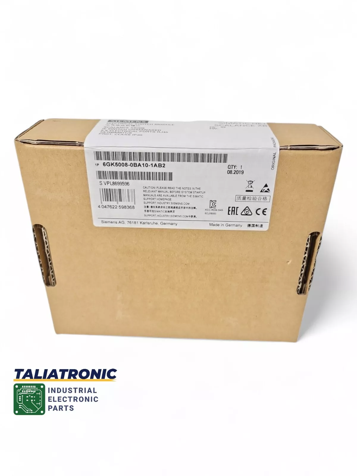 Siemens Scalance XB008 Switch Module 6GK5008-0BA10-1AB2 / 6GK5 008-0BA10-1AB2