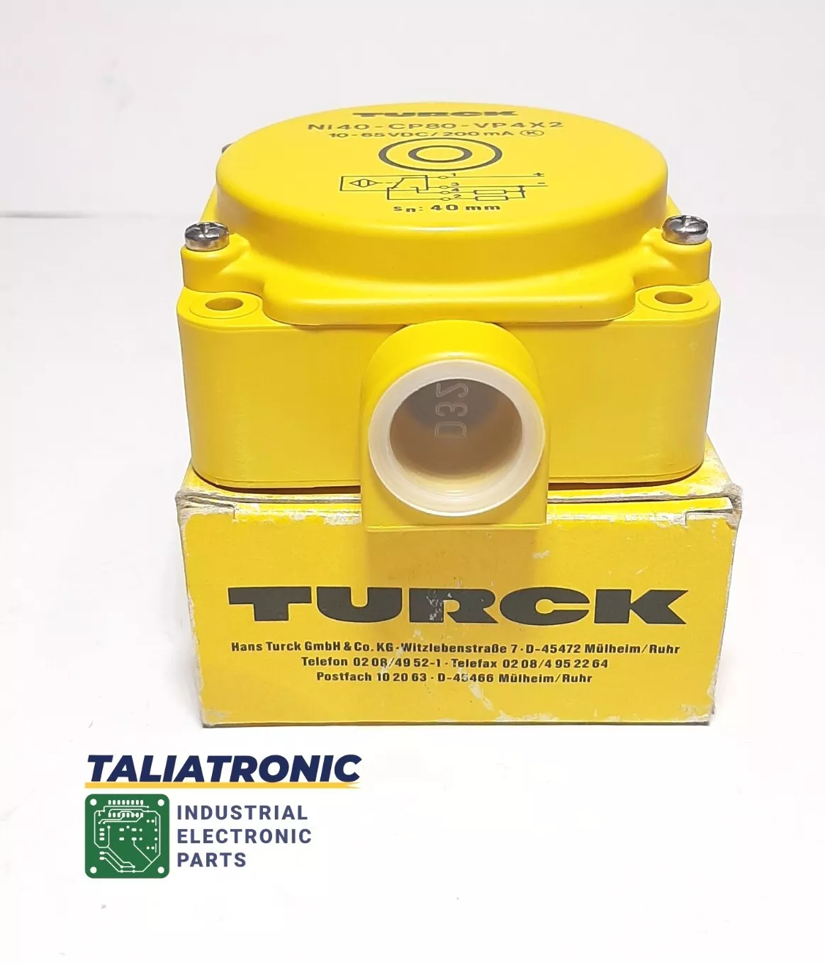 Turck Näherungsschalter NI40 CP80 VP4X2 /200mA /Sn:400mm/Induktiver Sensor 