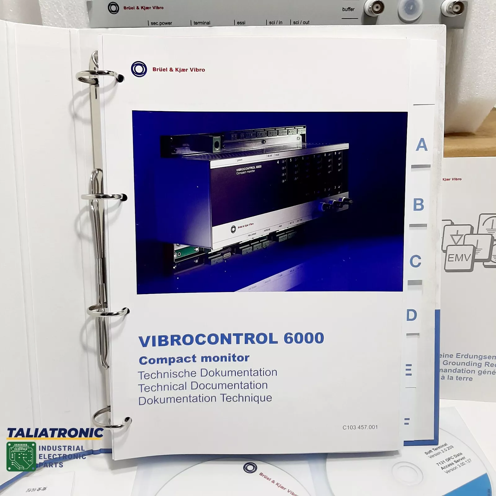 Brüel & Kjaer Vibro Vibrocontrol-6000 Compact Monitor VC-6000/ CV-111-2-AC /Neu