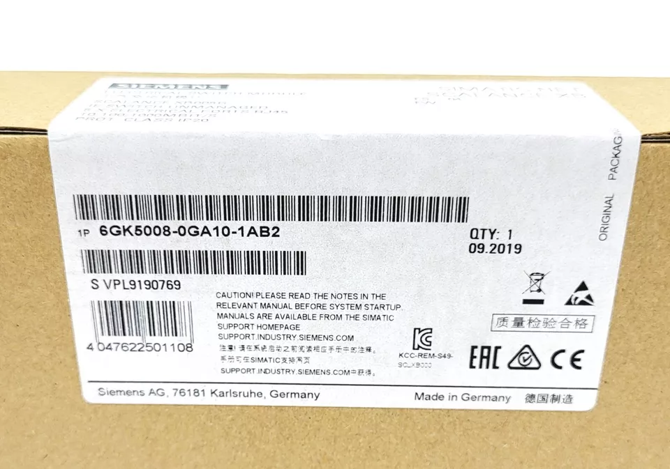 Siemens Simatic Net Scalance XB 6GK5008-0GA10-1AB2 Industrial Ethernet Switch