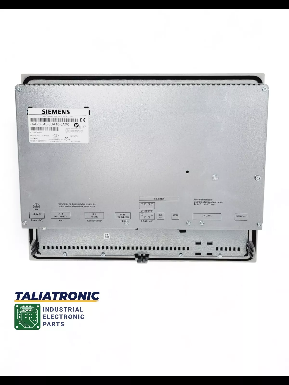 Siemens Simati MP370 Multipanel Touch 6AV6545-0DA10-0AX0 / 6AV6 545-0DA10-0AX0 
