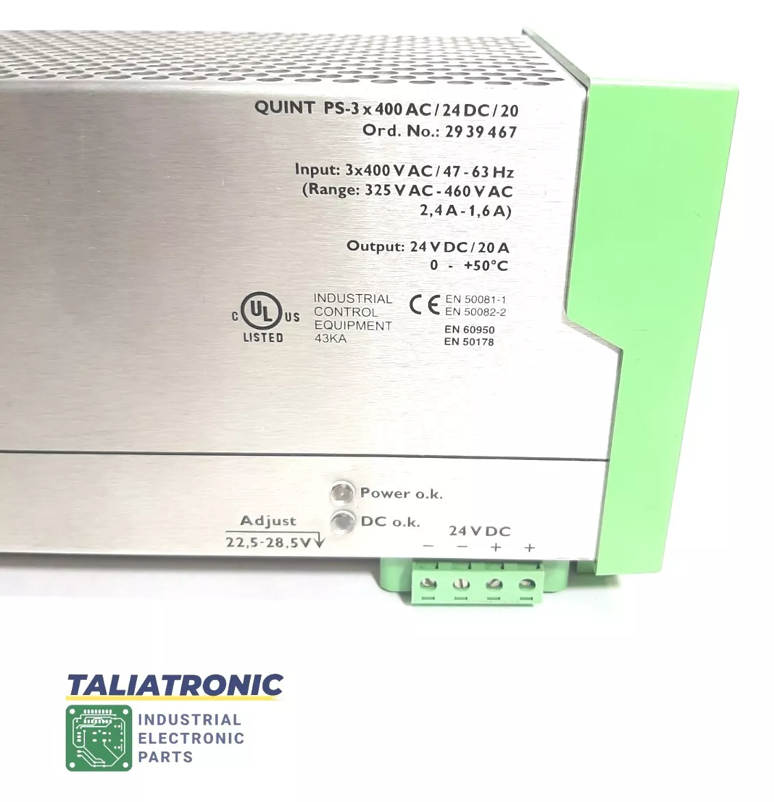 Phoenix Contact 2939467 Netzteil QUINT-PS-3x400AC/24DC/20A
