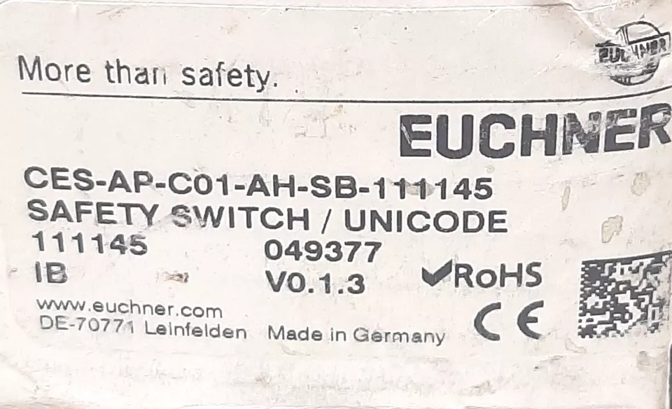 Euchner Sicherheitsschalter CES-AP-C01-AH-SB-111145 / Safety switch / Unicode