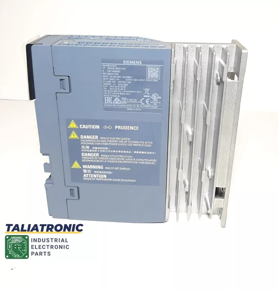  Siemens SINAMICS S210 6SL5310-1BB10-1CF0 Servo Umrichter / Frequenzumrichter 